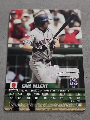 WOTC MLB SHOWDOWN 2005 ERIC VALENT LEAGUE CARD #P18