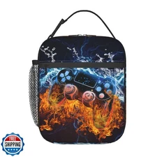 Anyako Video Game Lunch Box Fire and Water Game Lunch Bag Insulated Portable 