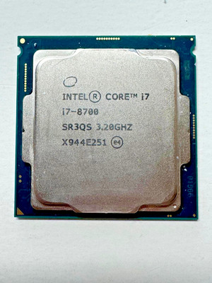 Intel Core i7-8700 (3.2 GHz, 6 Cores, LGA 1151) Desktop CPU Processor TESTED