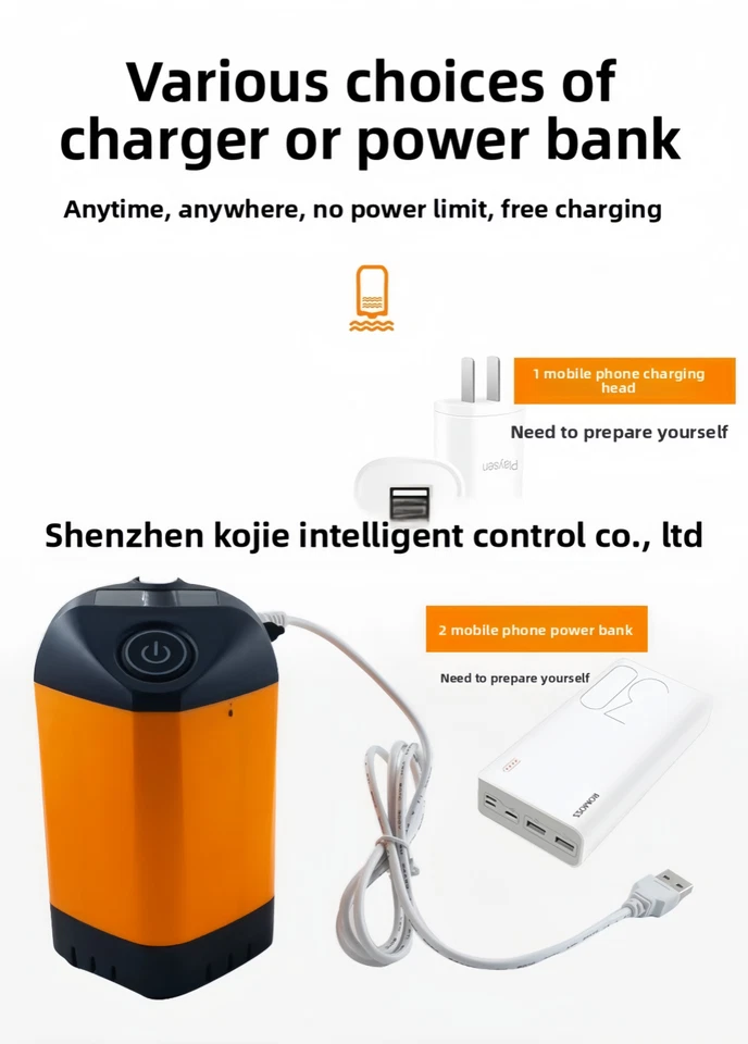 ZKZT888066 household rain pump, swimming pool, shower, camping, outdoor travel - Image 4 of 4