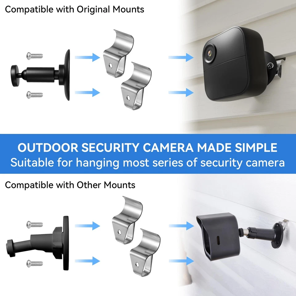 HUXOR (paquete de 10) clips de revestimiento de vinilo ganchos tornillos de revestimiento para exteriores sin agujero Foto 2 de 4