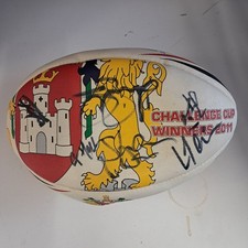 Wigan Warriors Signed Rugby Ball Challenge Cup Winners 2011