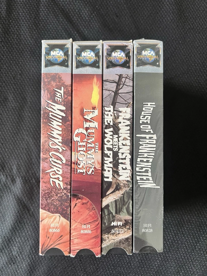 Lot of 4 Universal Monsters VHS Classics Creature - Image 2 of 4