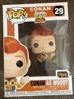 Funko Pop! Disney Toy Story #29 Conan as Woody Vinyl Figure Tbs Pixar