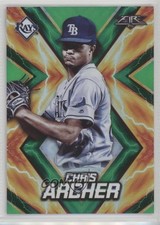 2017 Topps Fire Green 127/199 Chris Archer #159 3qu