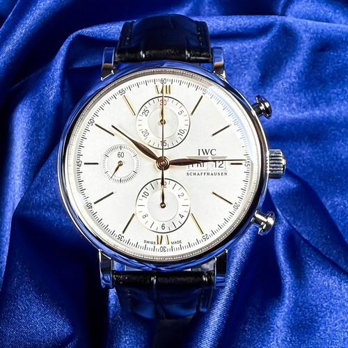IWC Portofino Chronograph IW391031 Silver Dial, Full Set 2019