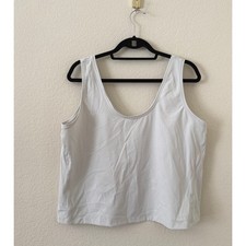 Spanx White Seamless Womens Scoop Neck Sleeveless Tank Top Size 2X Shapewear