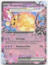Carta Paldea Evolved Dedenne ex 093/193 Near Mint Pokemon Holo RR Tcg