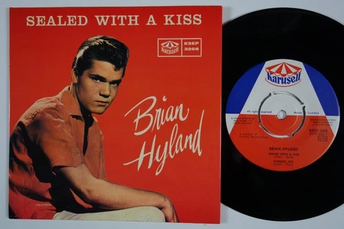 BRIAN HYLAND Sealed With A Kiss +3 ARCHIVE STATE M- SLEEVE Sweden EP teen HEAR!