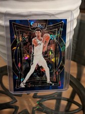 2024-25 Panini Select #9 Victor Wembanyama Blue Cracked Ice Prizm