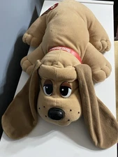 Vintage 1998  Galoob Pound Puppy Brown W/ Collar Puppy Huggable Sound 18”