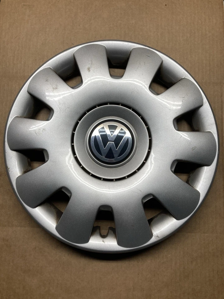 Tapacubos cubierta rueda 15 pulgadas Volkswagen Jetta 2003-2011 OEM 1J0601147P #27 Foto 2 de 4