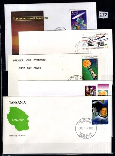 /// HUNGARY, TANZANIA, TOGO 1996 - 5 FDC - SPACE