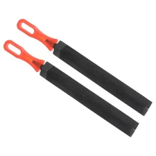 2pcs Metal Taper Files File 8" 285x30mm Cut Mill Hand Rasp with Non-slip Handle