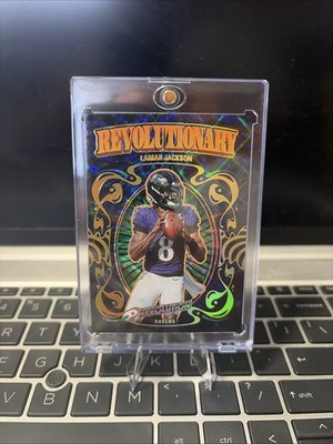 2025 Panini Revolution Lamar Jackson #4 Revolutionary Case Hit Baltimore Ravens