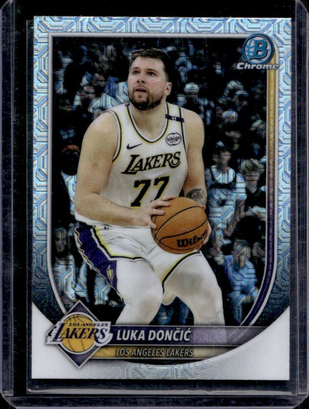 2025-26 Bowman Luka Doncic Chrome Mojo Refractor #BCV-123 Lakers