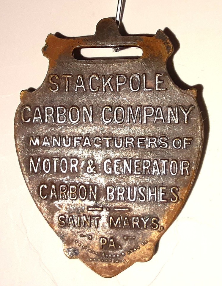 * KILLER * Antique Adv. Watch Fob - ST. MARY'S PA - The Stackpole ...
