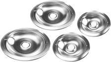 Stainless Steel Reflector Bowls Universal Drip Pan Kits Gas Stove Burner Rings f
