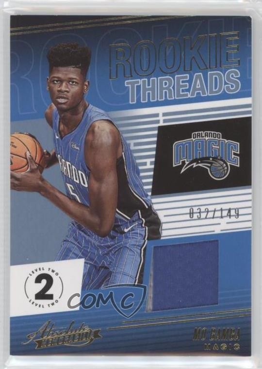 2018 Panini Absolute Memorabilia Rookie Threads Level 2 32/149 Mo Bamba RC 5yi