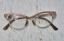 Vintage Art Deco Art Nouveau Eye Glasses 42 Alum Aluminum 1/10 12k GF Collect