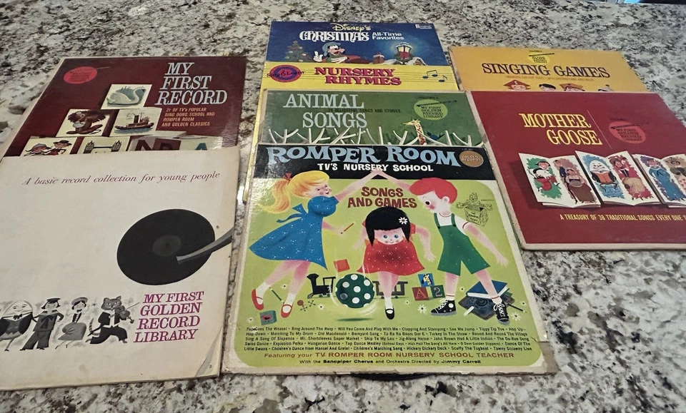 VTG 6 Children's Sing Along LPs "My First Golden Record Library"+(1)Disney 60's - Image 2 of 4