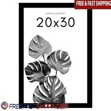 Elegant Large Poster Frame Wall Art Display Plexiglass Cover Modern Design New