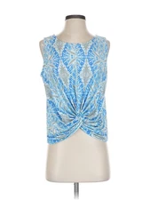 Viereck Women Blue Sleeveless Blouse S