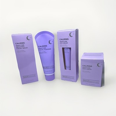 Global Beauty Care Calming Nighttime Skin Care Set with Lavender & Melatonin