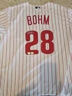 Alec Bohm Signed MLB Genuine Nike Authentic Phillies Jersey Fanatics  Size XL