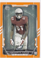 2015 Devante Davis Bowman Orange    RC 50/299    #102 (A6650) $6 MAX SHIP