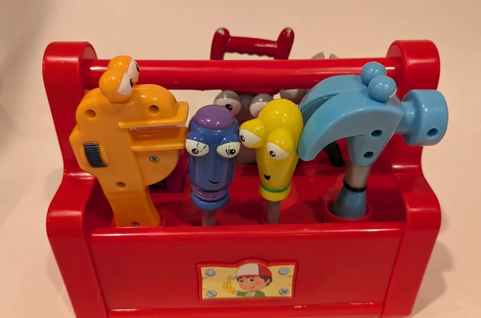 Fisher Price Handy Manny Dancing TOOL BOX Kid's Toy 7 Tools Saw Wrench Hammer - Image 2 of 4