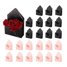 Paper Flower Gift Bags, 24 Pcs Paper Bouquet Flower Gift Bag, Pink and Black