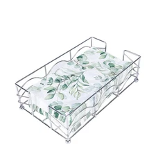 Bathroom Napkin Holder, Modern Stainless Steel Flat Guest Towel Tray, Rectang...