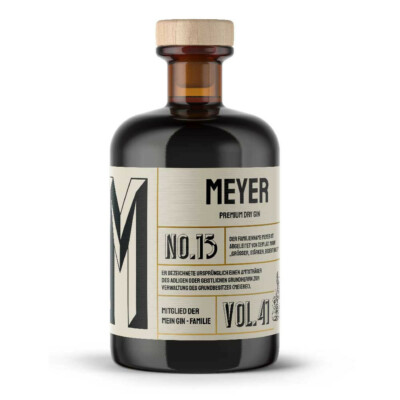 Meyer s Premium Dry Gin No13 - Der Meyer Gin 0,5L (41% Vol)- [Enthält Sulfite]