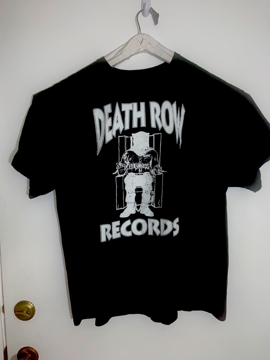 DEATH ROW RECORDS公式 ラップT 英国製 L DEATH ROW RECORDS T-shirt Hip Hop Rap Label Tee Adult Men's 100