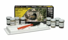 Woodland Scenics ~ New 2025 ~ Earth Colors Liquid Pigment Kit ~ 8 Colors ~ C1215