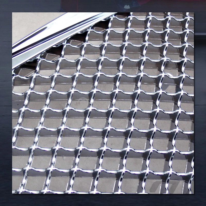 Parrilla de parachoques delantero de malla de lujo cromada ABS para Chrysler Sebring 2004-2006 Foto 4 de 4