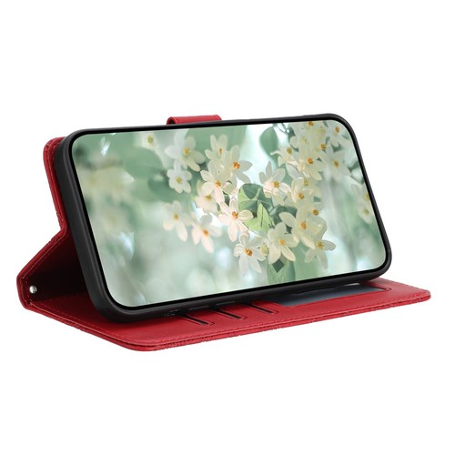 Floral Prägung Kunstleder Brieftasche Flip Handy Hüllen Cover Handschlaufe - Bild 63 von 66