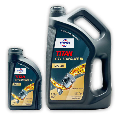 6 L Fuchs Titan GT1 Longlife III 0W-30 | VW 504 00/507 00 | PORSCHE C30