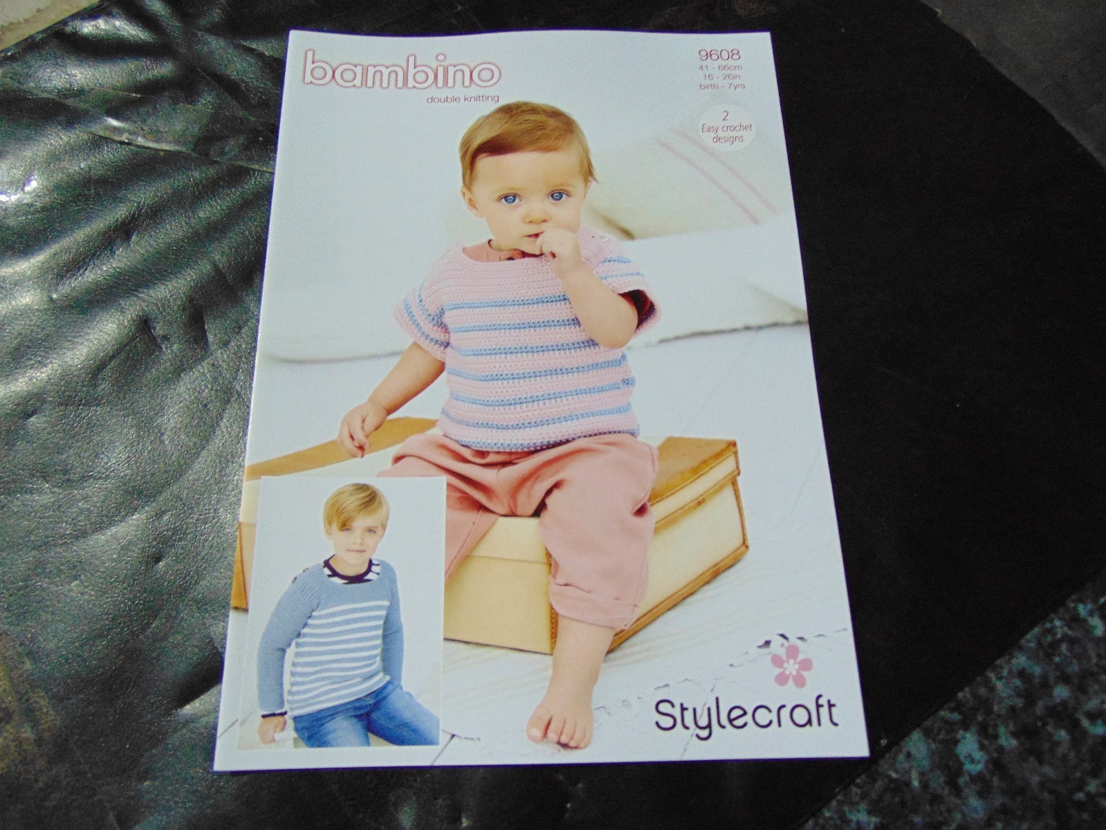 Stylecraft Double Knit Crochet Pattern 9608 (2 Easy Crochet Designs) Sweater/Top