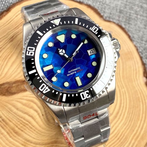 Tandorio 43mm Blue Watch Men 200m Waterproof NH35A Automatic  Sapphire Glass - Picture 1 of 9