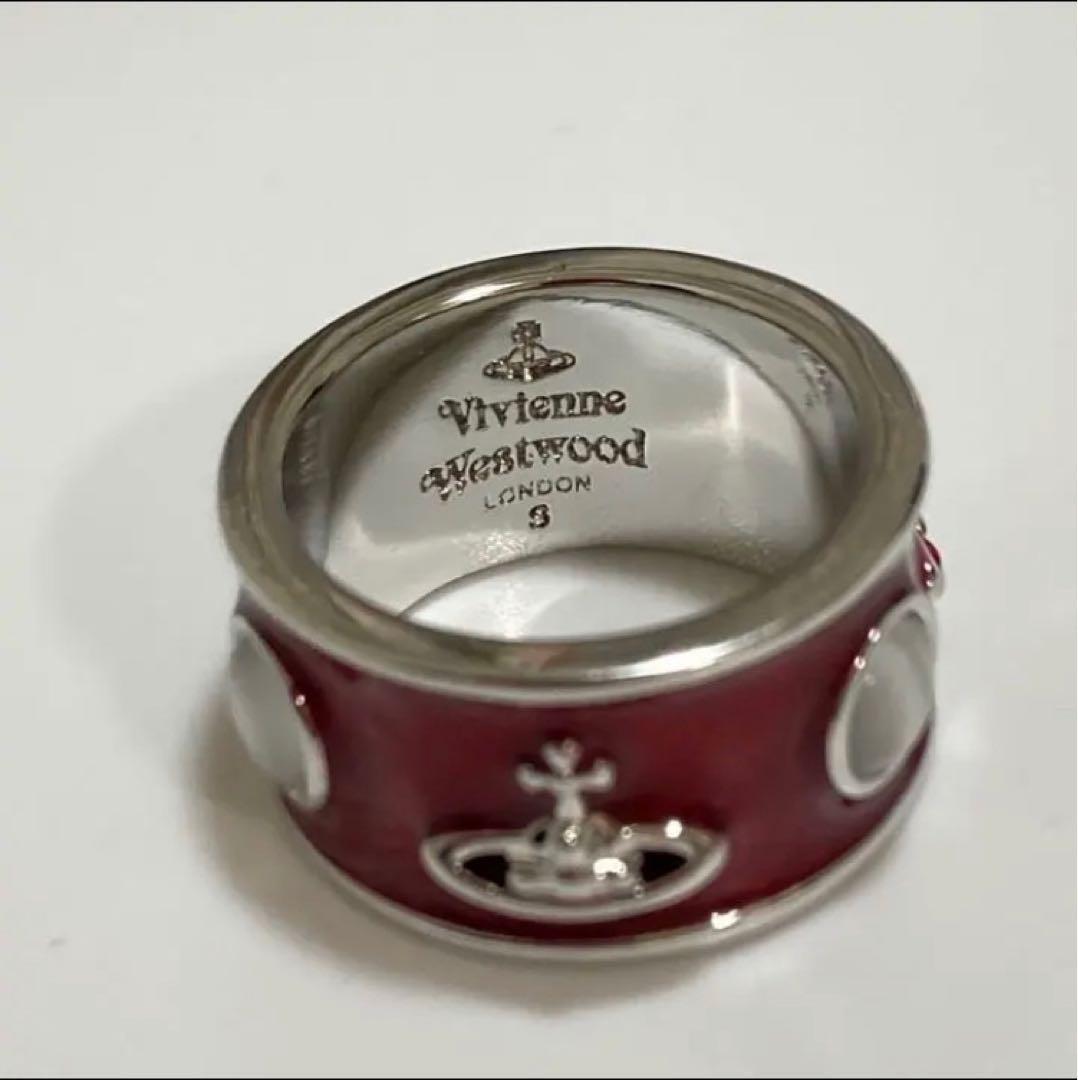 Vivienne Westwood Ring Size 6.5-7 King Silver Red NO BOX Vivienne Westwood Ring Size 6.5-7 King Silver Red NO BOX