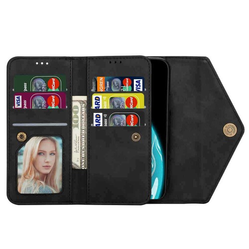 For Samsung S22 Ultra S21 S20 S10 S9 S8 Plus Wallet Card Slot Leather Case Cover - Picture 21 of 43