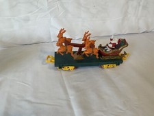 1992 Toy State Christmas Magic Express Santa Sleigh Reindeer Train Car