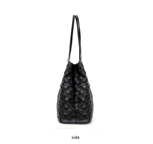 Genuine Leather Women's Tote Bag Cowhide One Shoulder Handbag - 第 15/20 張圖片