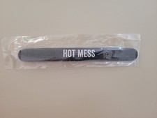 HOT MESS Nail File Emery Board Manicure Pedicure Spa Black