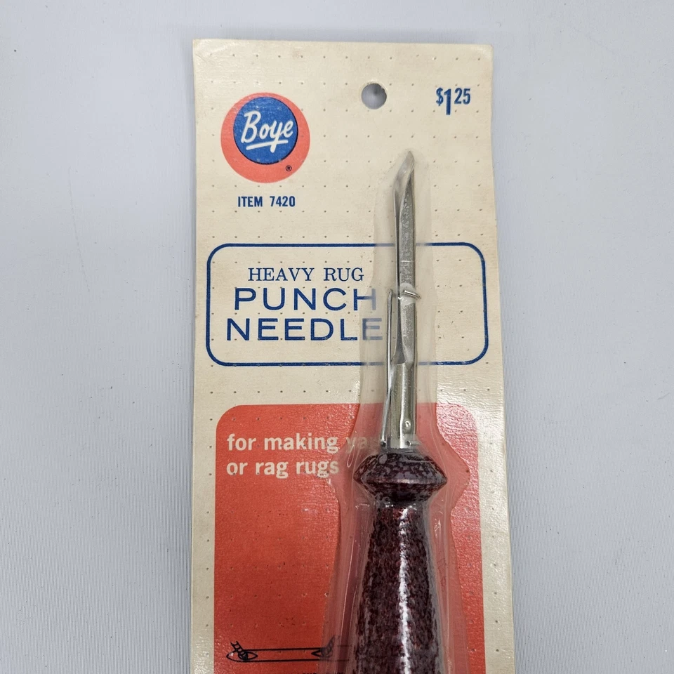 Alfombra pesada vintage Boye aguja perforadora #7420 - nuevo stock antiguo Foto 3 de 4