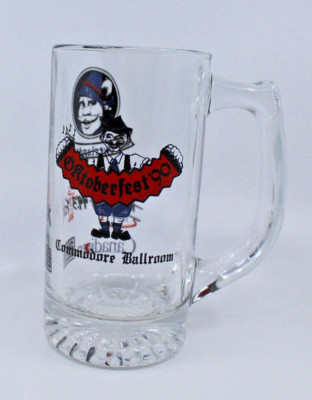 Oktoberfest 1990 Comodore Ballroom Vancouver Overlander Glass Beer Mug Stein