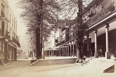 Schöne Albumin Studie der Pantiles, Tunbridge Wells um 1880