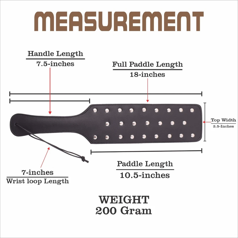 Paleta de nalgadas de cuero real hecha a mano BDSM cuero Slapper esclavo fetiche látigo Foto 4 de 4